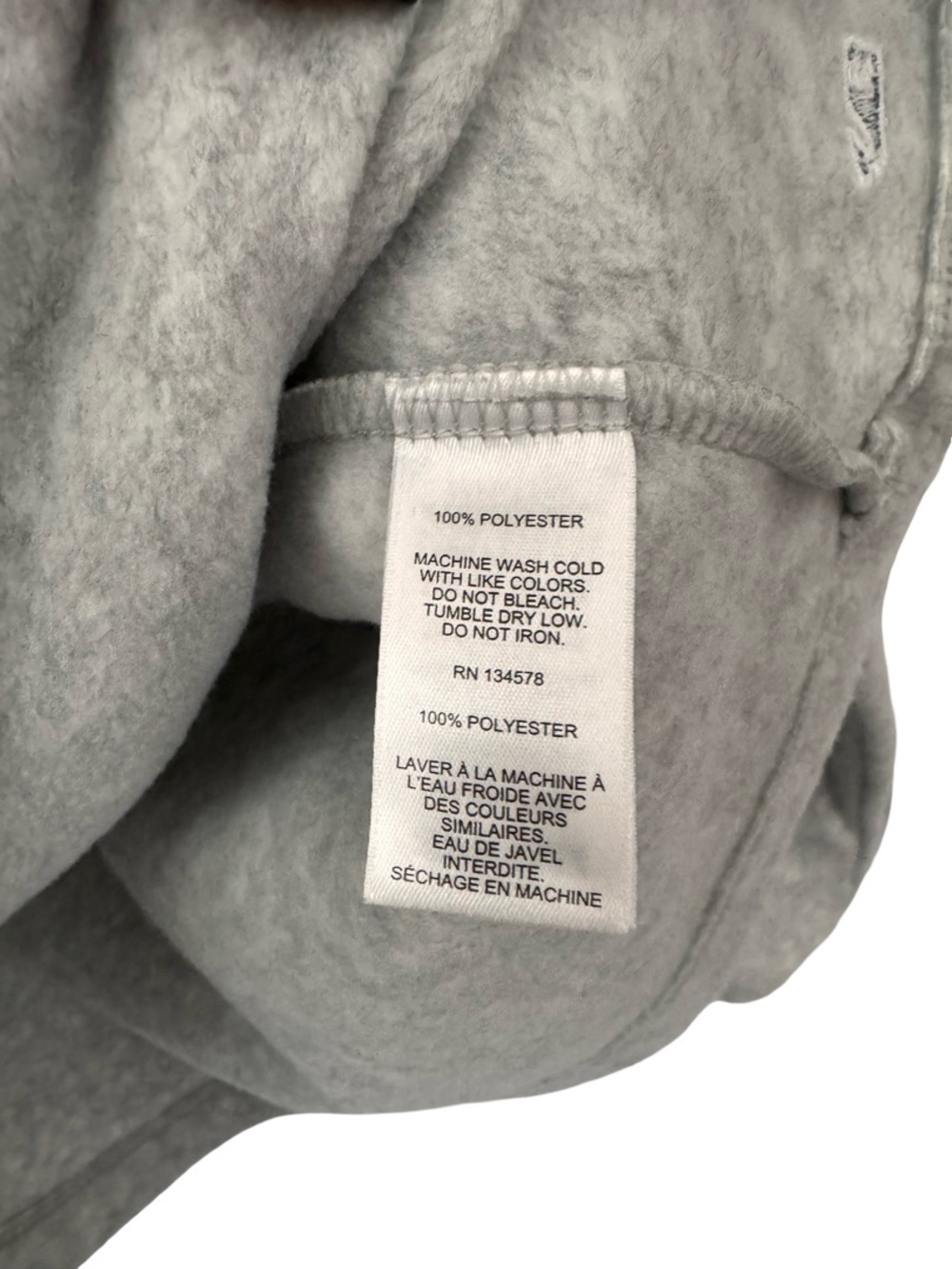 Vineyard Vines Shep Shirt Fleece Pullover Gray Mint Snap Neck Size Large - Picture 10 of 11